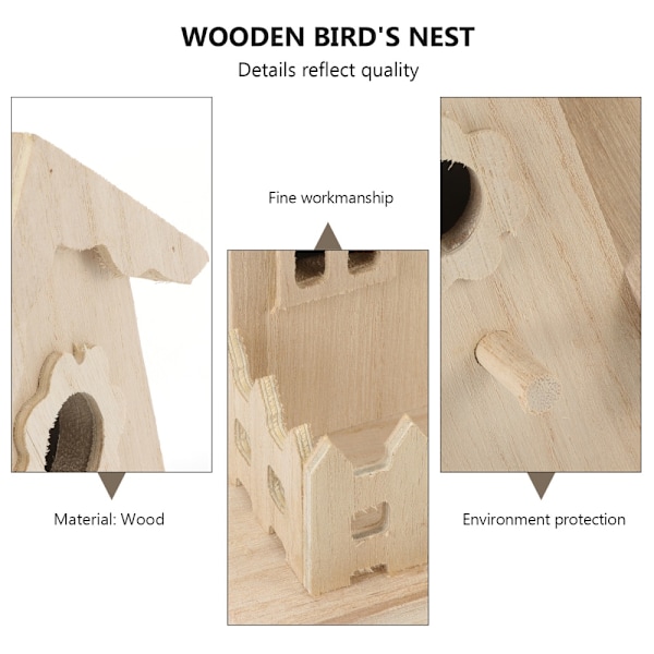 1 st Birds Living Nest Slitstark heminredning i trä