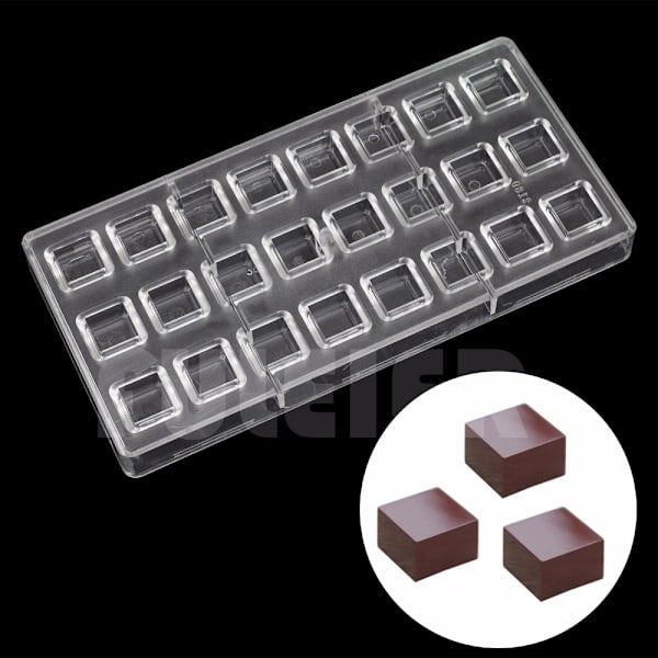 Bakning Bakverk verktyg Fyrkantig form polykarbonat choklad