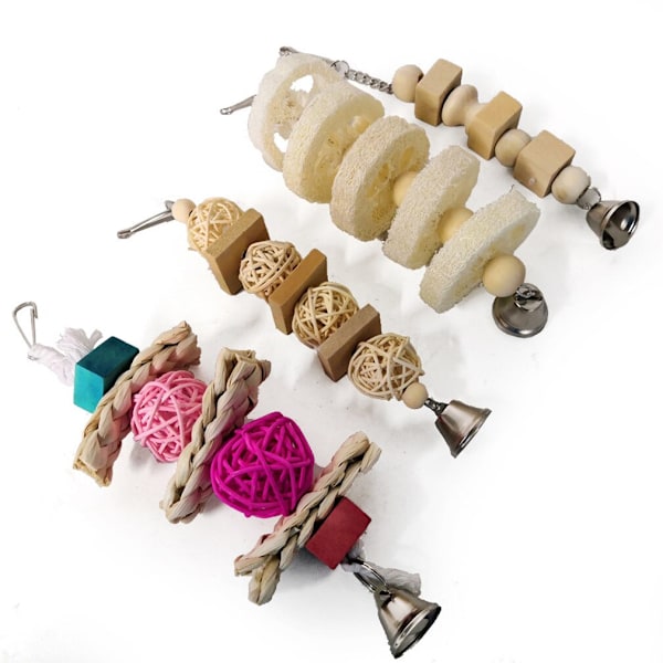 7st/ Set Parrot Toy Set Color Parrot Bird Accessories