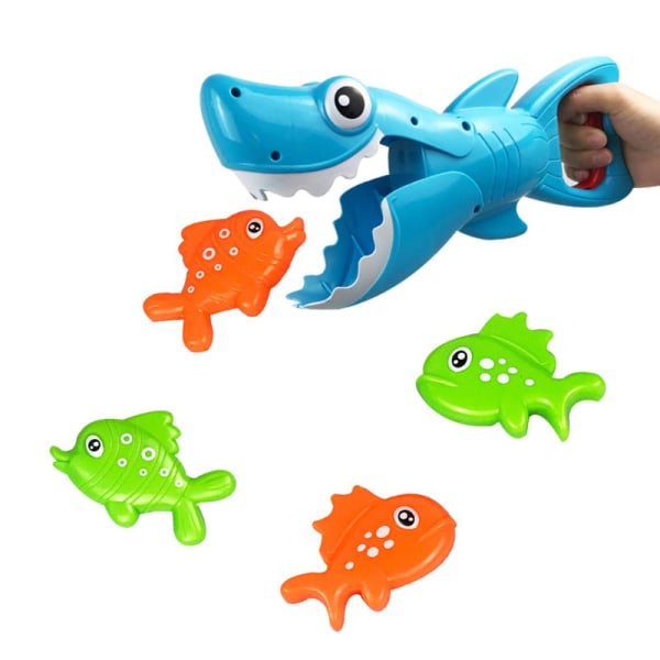 Shark Grabber badleksak för pojkar Flickspel med 4