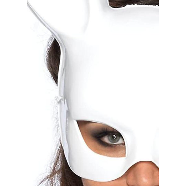 Tillbehör för maskeraddräkt för kaninmask för kvinnor (Vit)