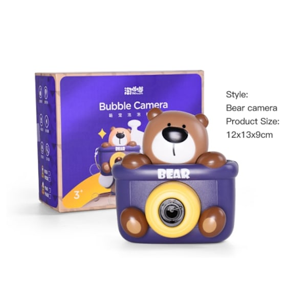 Bubble Gun Leksaker Sommar Bear Duck Camera Bubble Machine