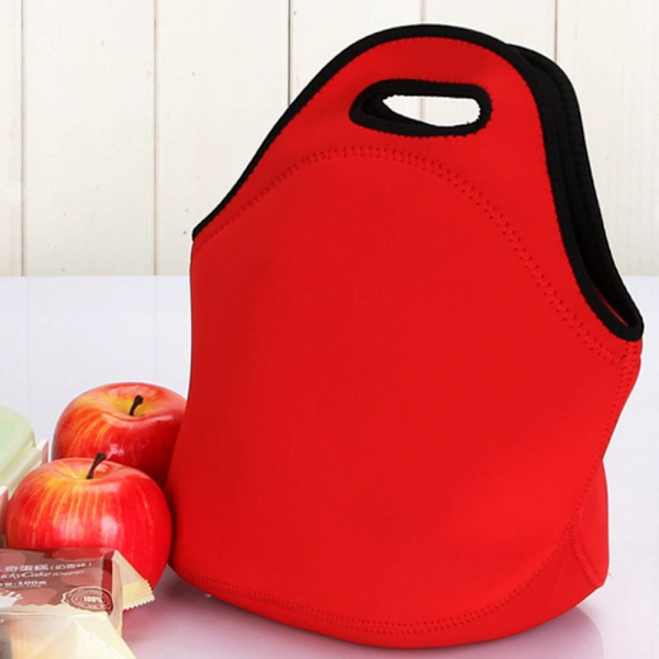 Dykmaterial Lunchväska, Student Lunch Box Bag, Portabel Blue