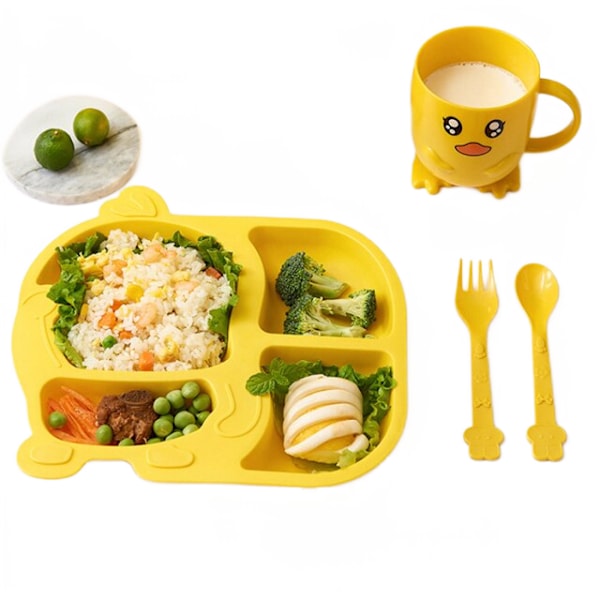 5st Barnservis Plastskål Set Cartoon Kids