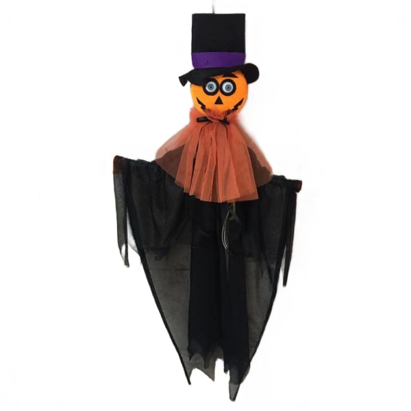 Halloween ny pumpaberlock, infällbar glödande ljud