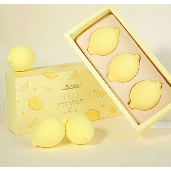 3st Makeup Sponge Concealer Slät Kosmetisk Powder Puff Cut