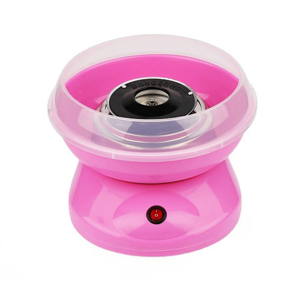 Mini hushålls marshmallow maskin, barns elektriska Pink