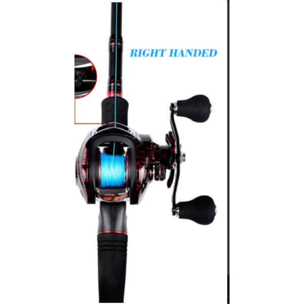 Fiskrulle All Metal Spole Baitcasting Rulle 10kg/22LB Max