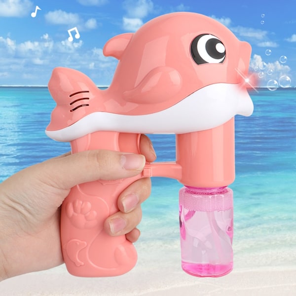 Automatisk Dolphin Bubble Machine Tecknad Sommarleksak Utomhus