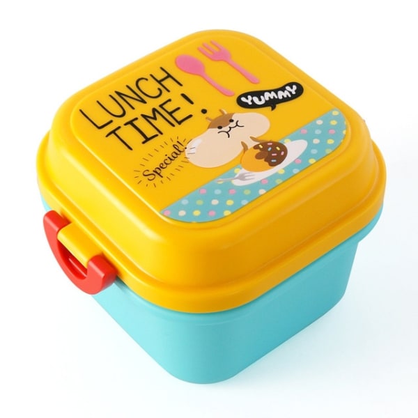 Tecknad hälsosam plast Lunchlåda Mikrovågsugn Lunch Bento