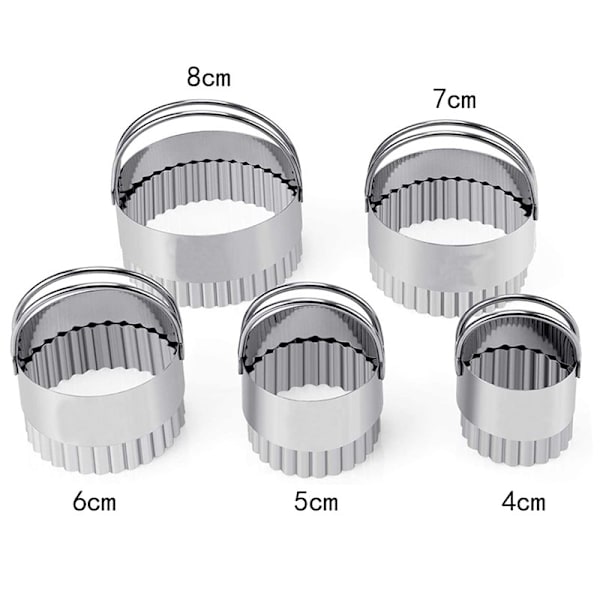5 st Mould set i rostfritt stål