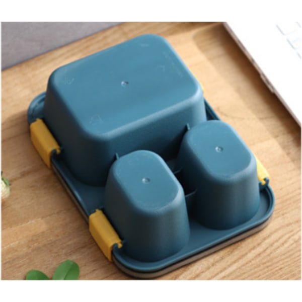 3 Grids Portable Outdoor Bento Box Japansk stil mat