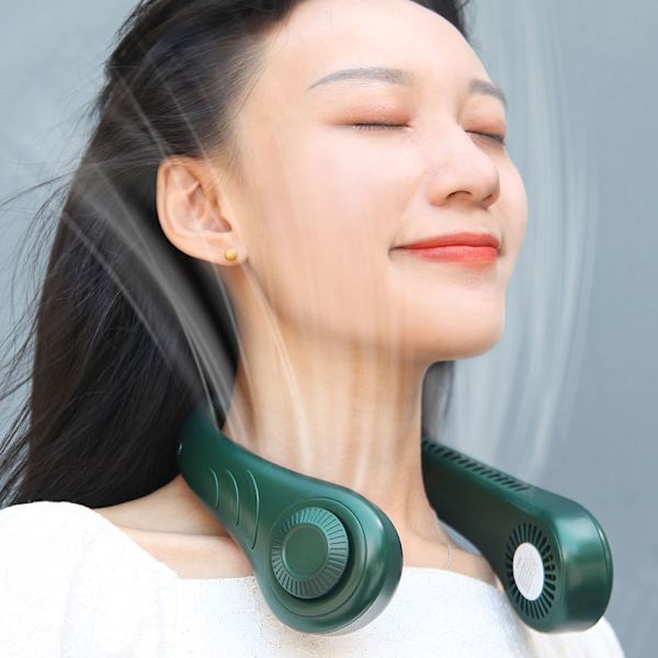 Lazy Hanging Neck Fan Portable Mute Kylfläkt USB Bladlös
