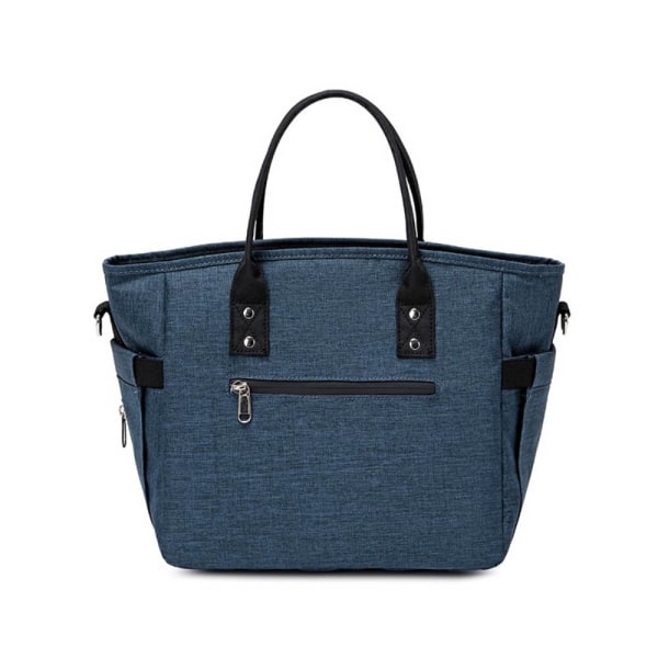 Handhållen Diagonal Bento-väska, Casual Oxford-väska, vattentät Blue