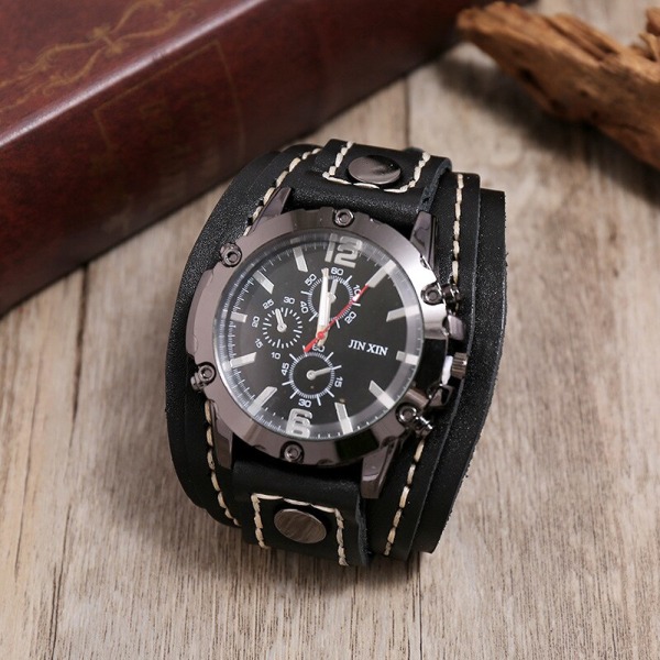 Watch för män Lyxigt armbandsur Quartz Retro Watch