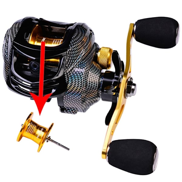 Högerhand10KG Max Drag Baitcasting Rulle 17+1 Kullager