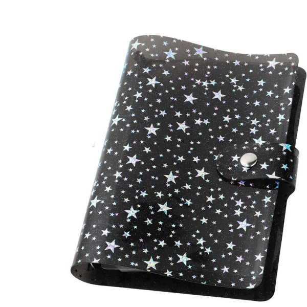 12st A6 Daisy Binder Handbok, Notebook Budget Pärm Black