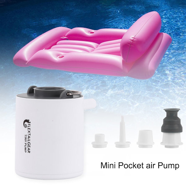 Camping Air Pump Uppblåsbar Tiny Pump Elektrisk USB Mini Mat
