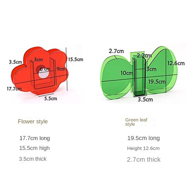 Blomstervas i akryl, skrivbordsdekoration D