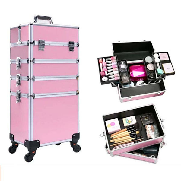 Bärbar Tatuering Kosmetisk Box Nails Makeup Toolbox Large