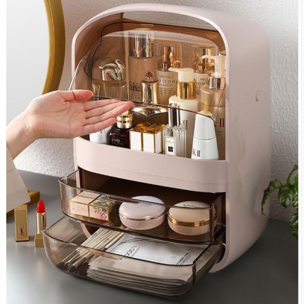 Makeup Organizer Stor kapacitet Vattentät och Dammtät
