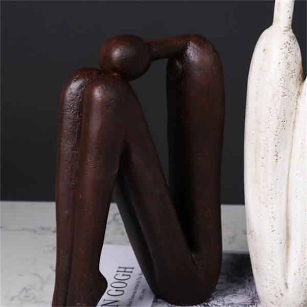 2st Do Old Yoga Character Bookend, Modern Simple Abstract