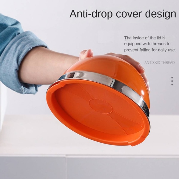 Amerikansk bestickskål i rostfritt stål, kreativ salladsnudla Colorful 18cm