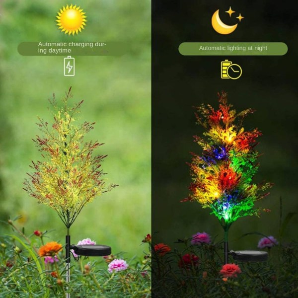 Solar juldekoration ljus, färg LED trädgård trädgård