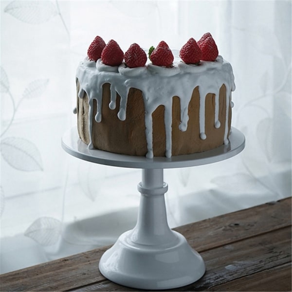 Metall järn tårtställ Rund piedestal dessert hållare Cupcake