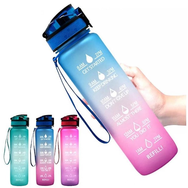 Gradient Frosted Travel Cup 1000ml Space Cup Large