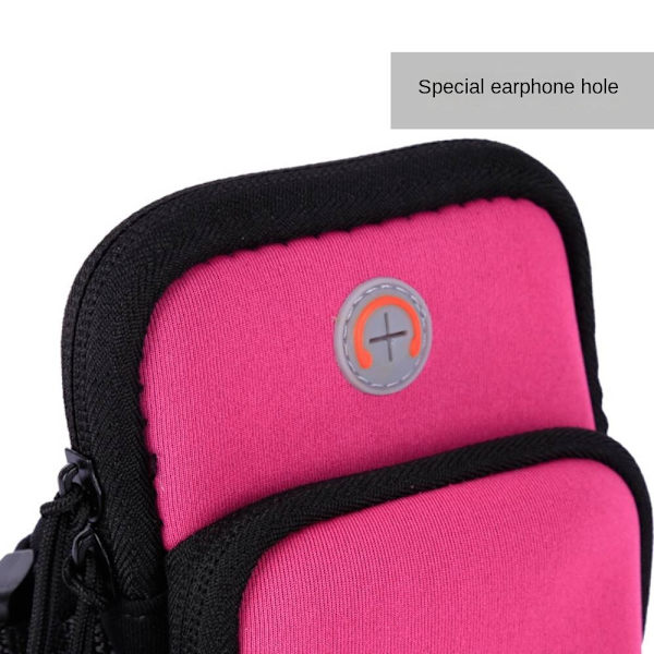 Sports Fitness Mobiltelefon Armväska, Outdoor Arm Sleeve Arm Black
