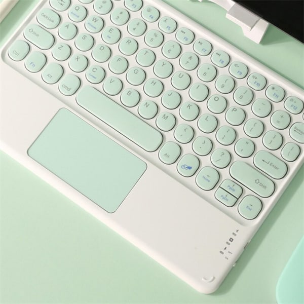 Qwert Trådlös Bluetooth för iPad Touch Tangentbord Tablett För