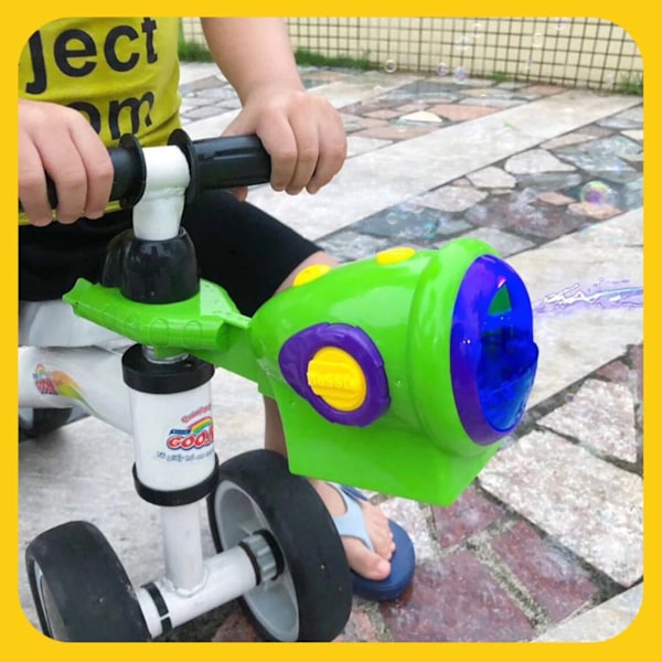 Bike Bubble Machine Automatisk bubbelblåsare installeras på