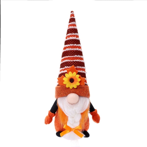Skörda Maple Leaf Ansiktslös docka, Gnome Thanksgiving höst Colorful male