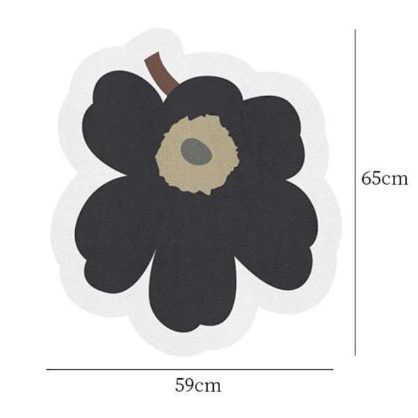 Blomformad mönsterimitation av kashmirmatta, nordisk Khaki