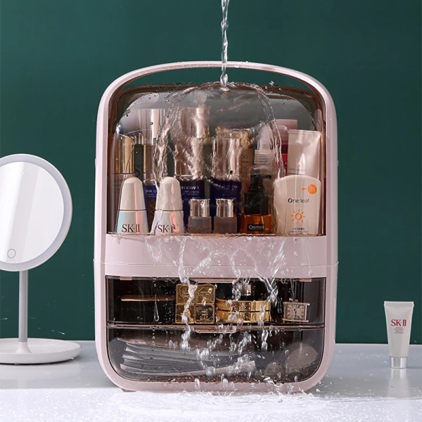 Makeup Organizer Stor kapacitet Vattentät och Dammtät