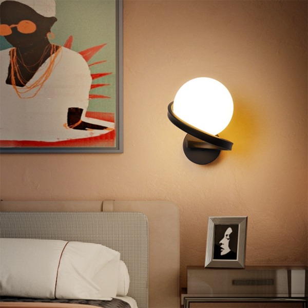 7W Led Warm Bedroom Bedside Lamp Hotel Homestay Dekoration