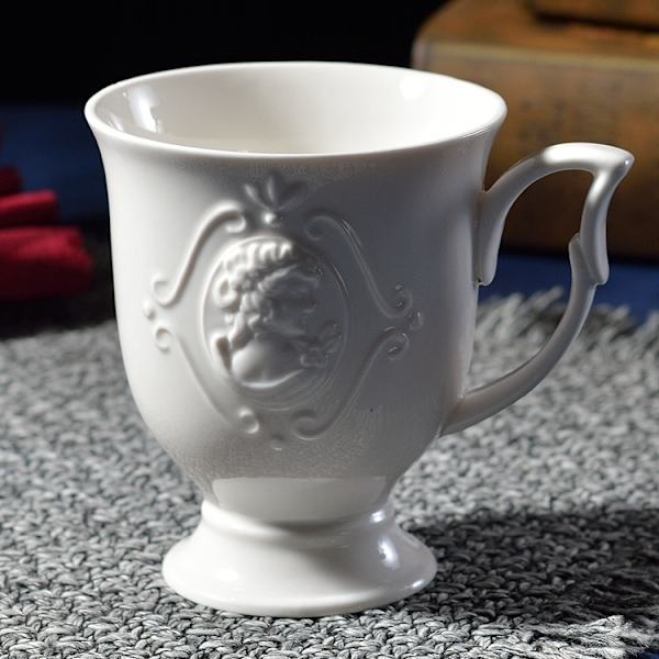 Kaffekopp och set Skicka porslinssked 350 ml kopp