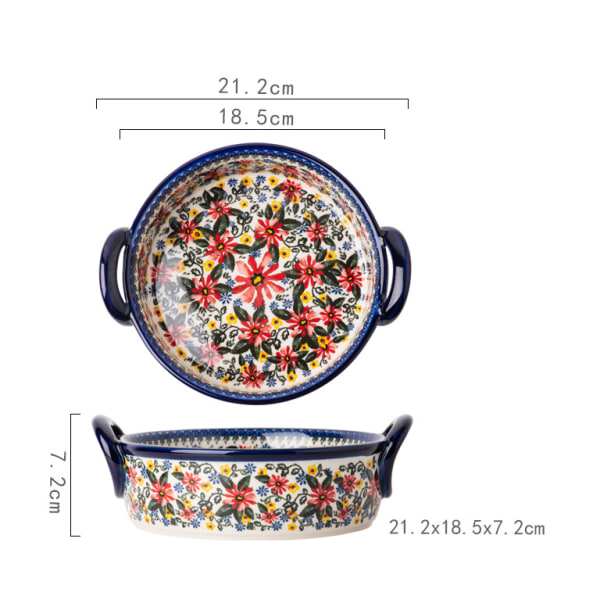 Lyx Keramik Bohemia Binaural soppskål i glasyr