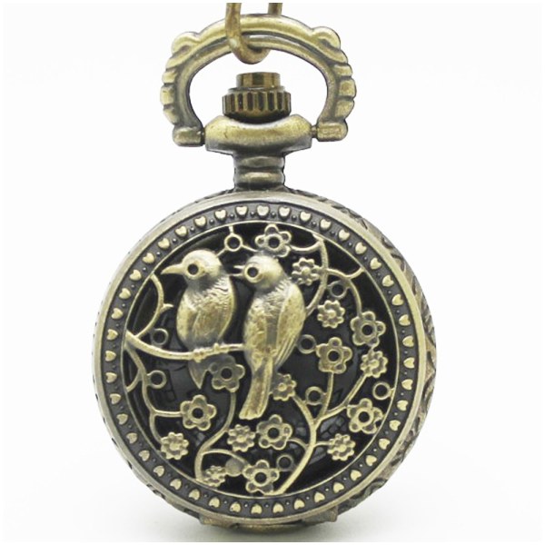 SteamPunk Magpie Two Birds Retro FLIP watch