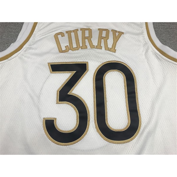 Warriors Curry Jersey No.30 Classic Platinum Thompson Green S