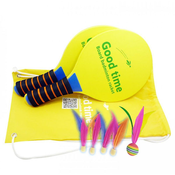 Badminton inomhus sportracket set med racket fjäderboll