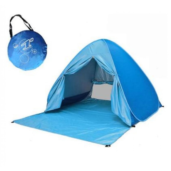 Helautomatiskt, byggfritt campingtält med gardin