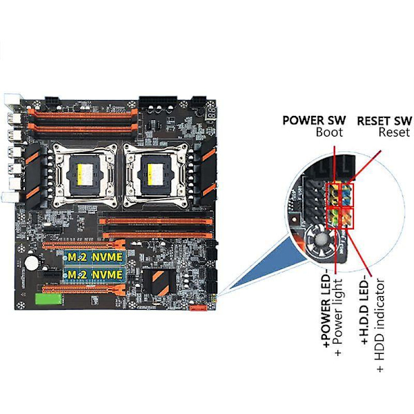 F19e x99 dual server dator moderkort lga2011-3 cpu ddr4