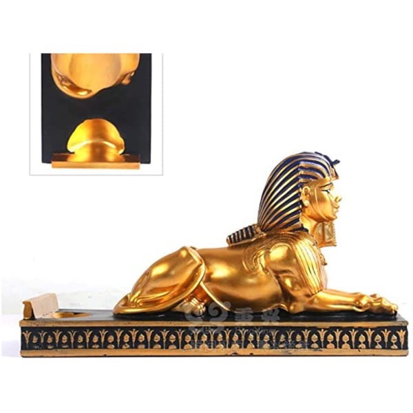 Sphinx vinställshållare staty flaskställ urgammalt harts