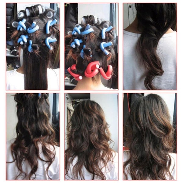 10st/lot Curler Makers Soft Foam Bendy Curls DIY Styling