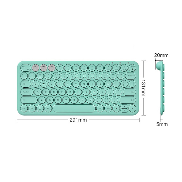 Trådlös Silent Mini Gaming Tangentbord Mus Combo Run