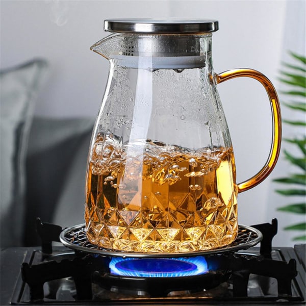 1000ML vattenkokare i glas Vattenkanna Hemvattenkokare tekanna glas