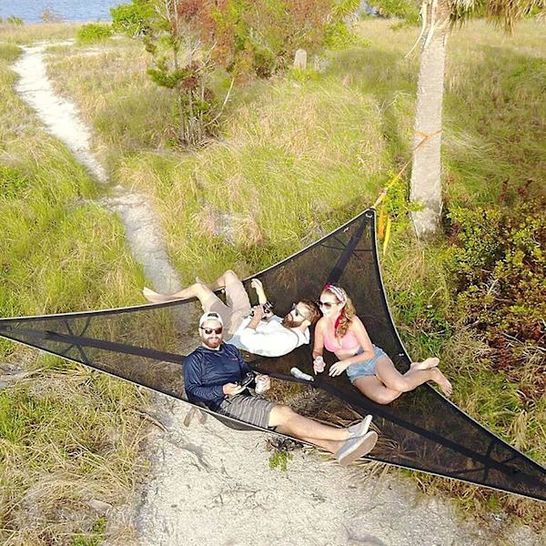 Aerial Camping Hammock, multifunktionell bärbar triangel
