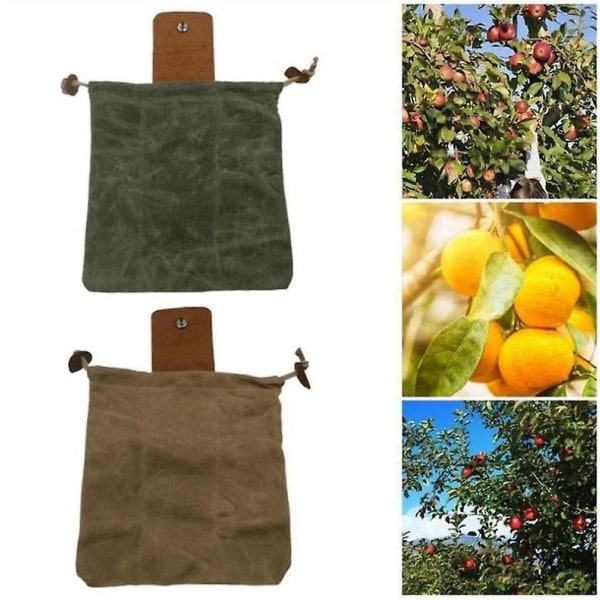 Canvas foderodling frukt påse Hopfällbar midja frukt